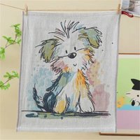 Home Animal Hand Towel Pure Cotton Gauze Towel Four Layer Gauze Creative Kindergarten Children's Cotton Square Bathroom Towel