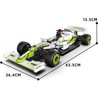 1670 Teile GT Sportwagen Bausteine, 1:8 Maßstab Technik Rennwagen Modell, Mechanisches Verbindungs-Baustein-Set zum Zusammenbauen