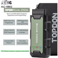 Topdon Rlink J2534 Pass-Thru VCI, OEM Reprogramming Diagnostic Tool Supports J2534 D-PDU CAN-FD DoIP Compatible with 17+ Brands