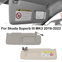 For Skoda Superb III MK3 2016 2017 2018 2019 2020 2021 2022 Car Front Sun Visor Sunvisor Wth Makeup Mirror Light Sunshade Lamp