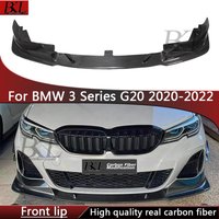For BMW 3 Series G20 Early stage 2020-2022 M Sport Carbon Fiber Front Lip Front Bumper Spoiler Front Diffuser Upgraded Body Kit