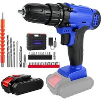 21V Cordless Drill,Electric Screwdriver Tools Kit with 25+1 Torque Setting,2 Variable Speed,29PCS Accessories,LED Work Light image 4