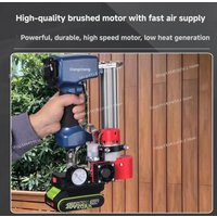 "Tool Only (No Battery) – Professional Lithium Electric Air Compressor – Mini Pump for Woodworking & Industrial Use"