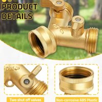 Brass Faucet Tap Connector Mixer Hose Adaptor Quick Connecter 3/4 Copper Hose Coupling Adapter Garden Watering Fittings Tool