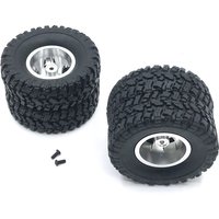 Wheel Tires Rally Wheels For MN MN78 MN82 1/12 LC79 MN D90 D91 D96 99S WPL 1/16 C14 C24 2pcs Double Wheel RC Car Parts