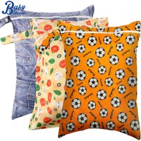 Wet Bag 30x40cm Washable Reusable Cloth Diaper Wet Nappy Bag Waterproof Diaper Bag for Swimming Travel Baby Items Storage Pouch