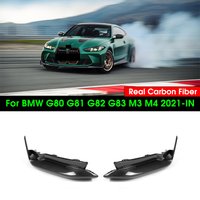 Real Dry Carbon Fiber Rear Bumper Splitters Lip For BMW G80 G82 G83 M3 M4 2021-IN MP Style Rear Splitters Replacement Lip Trim
