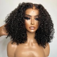 Vietnamese 100% Human Hair Deep Water Wave Curly Wigs Short Bob HD 13x4 Lace Front Wig Transparent Lace 2x6 4x4 Closure Wigs