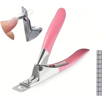 Acrylic Nail Clippers with 10Pcs Magnets Nail Clippers Cutters for Long Acrylic Gel Nails Tips Adjustable Stainless