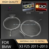 New For BMW X3 F25 2011 2012 2013 Car Headlight Guide Strip LED Lamp Ring DRL Daytime Running Lights Tube