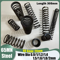 1Pcs 65MN Steel Y-Type Compression Spring Steel Pressure Wire Diameter 0.9/1/1.2/1.4/1.5/1.6/1.8/2mm OD 6mm~28mm Length 305mm