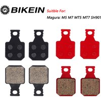 BIKEIN 4 Pairs Mountain Bicycle Hydraulic Brake Pad For Magura M5 M7 MT5 MT7 SH901 Resin Ceramic Disc Brake Pads MTB Bike Parts