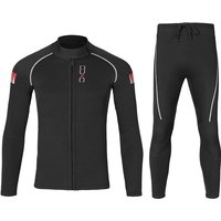 1.5mm Split Warm Wetsuit A Full Set Of Men Women Long-Sleeved Cold And Sun Protective Thickened Water Sports Jellyfish Clothing