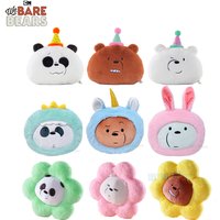 New We Bare Bears Series Plush Pillow Cushion Cute Dolls Bed Home Bedroom Dormitory Students Soft and Not Easily Deformed