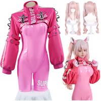 Women’s Alice Pink Cosplay Costume Bodysuit Ear Gloves Cosplay Halloween Party