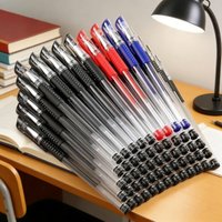Multi-color Gel Ink Pens0.5mm Fine Point Smooth Writing Pens Black Red Blue Ink Non-slip Grip Office Stationery Pen