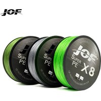 JOF X8 150M 300M 500M Braided Fishing Line 8 Strands MultiColor Multifilament Saltwater PE Line15 20 30 40 60 80 100LB