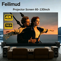 Anti light screen 16:9 portable 3D high-definition projection screen with multiple sizes suitable for Touyinger H6/Q10 projector