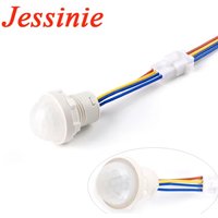 10pcs/1pc Mini Closet PIR Sensor Detector Smart Switch 110V 220V LED PIR Infrared Motion Sensor Detection Automatic Sensor Light