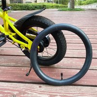 Bicycle Inner Tube 20 Inch Fat Tire for Snow and Sand Beach Bikes with Butyl Rubber and American-Valve