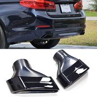 Black Square Muffler Tip Tailpipe Direct Fit For BMW G30 G31 5 Series 530i 540i 2019-2023 Exhaust Upgrade