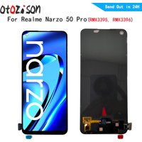 6.4" AMOLED Screen For Oppo Realme Narzo 50 Pro RMX3395, RMX3396 LCD Display Screen Touch Panel Digitizer With Frame Assembly