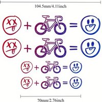 AliExpress NONE 4pcs/set Happy Face Bike Stickers Universal Road Bike Motorcycle Car Decals Fun Holiday Gift Idea