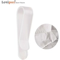 100pcs/lot Plastic Folder Clip Shirt Collar Or T-shirt Clip Pins Dress Garment Packaging Clear Snap