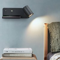 Indoor LED Wand Lampe USB Und Drahtlose Lade Wand Licht Für Home Schlafzimmer Nacht Nordic Wandleuchte 5W GU10 birne Lichter AC110V/220V