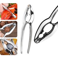 Kitchen Tools Crab Clip Multi-Function Walnut Clip Stainless Steel Pliers Lobster Clamp Pliers Clip Pick Seafood Tool Household