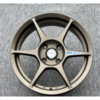 P1 Bronze 15 Inch 15x7.0 4x100 Alloy Car Accessories Racing Wheel Rims Fit For Honda Toyota Hyundai MINI Nissan Suzuki
