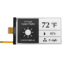 GooDisplay 3.7 Inch Frontlight E-Ink Display HAT for Raspberry Pi 416x240 E-Paper Screen, GDEY037T03-FL21