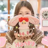 Baby Three Mini Animal World Series Vinyl Plush Blind Box Stuffed Doll Keychain Backpack Charm Pendant Trendy Toy Ornament Gifts