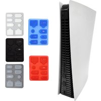 1 Set Dust Plug for PS5 SLIM Game Console Silicone Dust Protector Antidust Cover LAN Type-C USB Dock Dustproof Plug