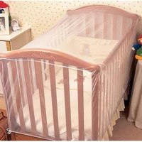 Crib Mosquito Net Summer Baby Bed Anti-mosquito White Mesh Cover Four Seasons Universal Foldable Breathable Crib Net 135*60*90CM
