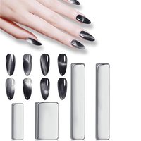 4Pcs Manicure Multi-function Magnet Set Nail Salon 3D Cat Eye Long Strip Magnet French Cat's Eye Nail Stick Set for UV Gel Tools