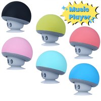 2025 Small Mushroom Cute Style Mini Wireless Bluetooth-compatible Speaker Mp3 Music Player With Mic Waterproof