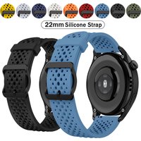 22mm Silicone Breathable Strap For Xiaomi Watch 5/S5/S4/For Garmin Venu4 45mm/For AMAZFIT BALANCE2/Replace Sports Band Bracelets