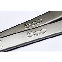 High quality Stainless steel Door sill scuff plate Guards cover trim for Fiat 500 / 500C Car styling