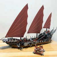 700+PCS Pirate Ship Model Set - Ambush Ship Model Kit, Sea Adventure Boat DIY Educational Toys Birthday Gifts for Adult Fans image 3