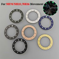 31mm Hollowed Out Watch Dial Green Luminous Watch Faces Accessories Repair Parts for NH70/NH35 / NH36 Movement