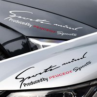 1pc Car logo Sports Decal Racing Hood Body Lamp eyebrow Vinyl Trim Sticker For Peugeot Sport 308 307 208 207 3008 Accessories