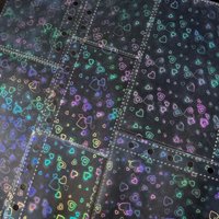 A6A7M5 Glitter Love Flash Inner Page Storage Bag Inner Page Stickers Storage Paper Laser Album Storage Bag Stationery