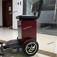 Electric Wheelchair Double Seat Trailer Kit, Rear Mounted Add-On for Passenger, Enables Two Person Travel Together