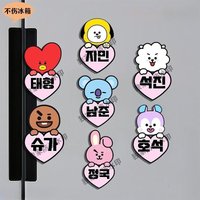 Latest model BT21 K-pop Acrylic Refrigerator Magnet with Magnetic Attraction, Creative and High-value Appearance Decoration Item