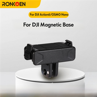 Ronkoen AZ-08 Bothway Magnetic Quick Release Base For DJI Osmo Nano/DJI Action6 Quick-release Two Claw Mount Adapter