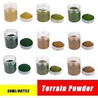 50Ml Terrain Powder Tree Foliage Grass Powder Ho Oo N Diy Model Making Military Scene Kits Railway Train Layout for Diorama
