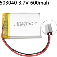 100% Real Capacity 503040 3.7V 600mAh Polymer Lithium Rechargeable Battery for GPS Navigator Bluetooth Headset PS4 Controller