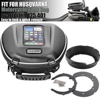 For HUSQVARNA Svartpilen125 Svartpilen401 Svartpilen 125 401 Motorcycle Tank Bag Quick Lock Luggage Fuel TankBag Top Case