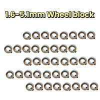 High Quality 20PCS Metal Wheel Collar Lock Shaft Bushing 1.6-8.1mm Inner Diameter for RC Car Truck Boat Landing Gear Stopper DIY